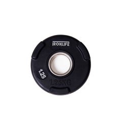 Kotouč olympijský pogumovaný IRONLIFE Deluxe plate 1,25 kg