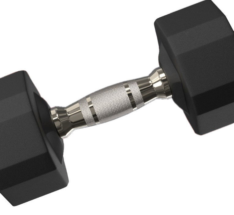 Pogumované činky PROIRON 3 - 24 kg (9 párov + stojan Long)
