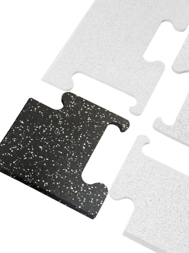 EWMAT; Roh k podlaze, tl. 10 mm, 10% EPDM, zkosená strana, šedá RAL 9010