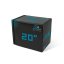 Plyometrický penový blok IRONLIFE Soft Plyo Box 75 x 60 x 50 cm, čierny