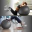 PROIRON Yoga Ball Embos - 65 cm, black