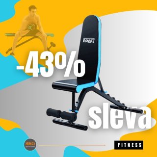 Posilovací lavice IRONLIFE Adjustable Dumbbell Bench 501 - jarní HIT sleva 43%!