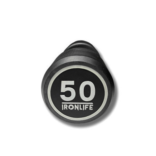 Pogumovaná jednoručná činka IRONLIFE 50 kg