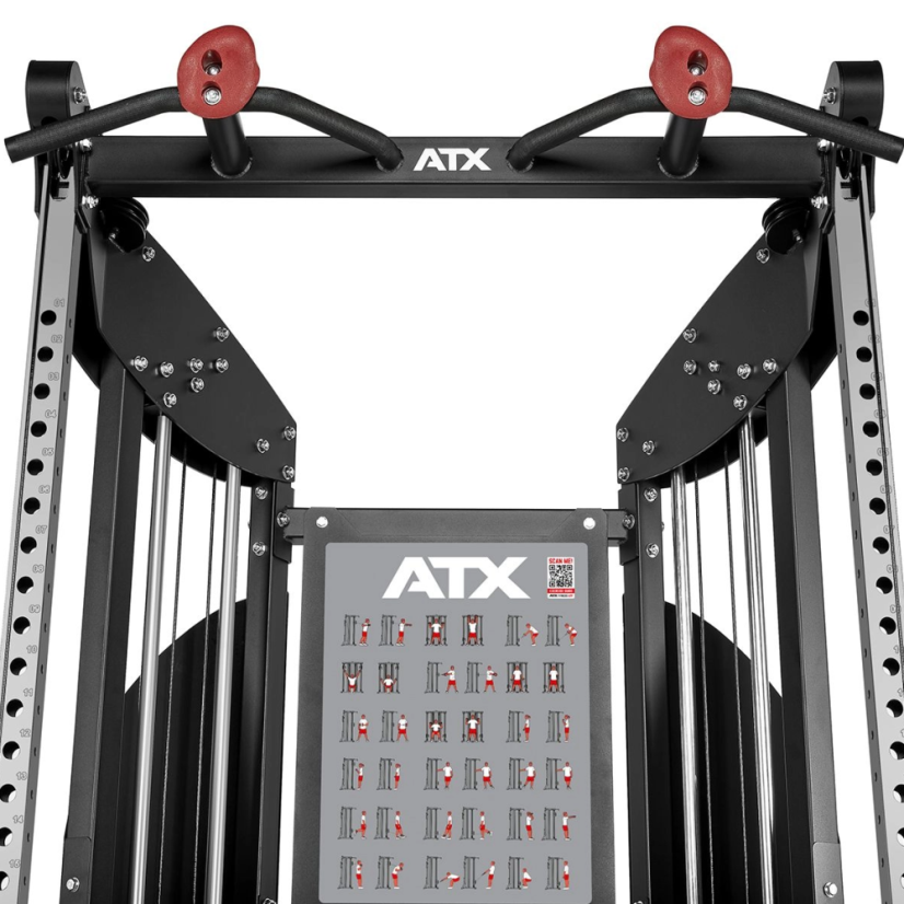 Multifunkčný posilňovací stroj ATX LINE Dual Pulley FTO-600, 2 x 90 kg tehlové závažia