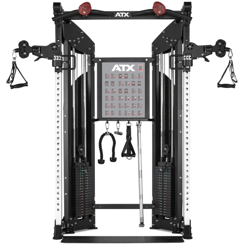Multifunkčný posilňovací stroj ATX LINE Dual Pulley FTO-600, 2 x 90 kg tehlové závažia