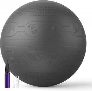 PROIRON Yoga Ball Embos - 65 cm, čierna