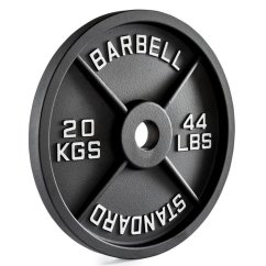 ATX LINE; Kotouč litina Standard Barbell 20 kg, střed 50 mm