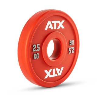 Frakčný uretánový kotúč ATX LINE Change Plates PU, 2,5 kg - ČERVENÝ