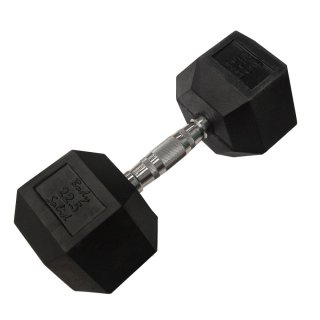 Hexa činka ARSENAL, pogumovaná s chromovaným madlem 22,5 kg