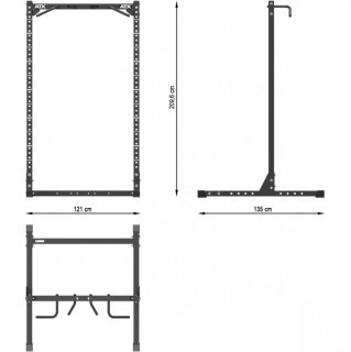 ATX HRX-620 Half Rack / Squat Rack, height 210 cm