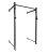 Half Rack na zeď IRONLIFE, výška 195 cm, J-hooks v ceně, nosnost 400 kg, rám tl. 60 mm