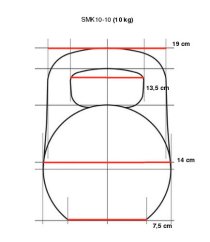 Uretánová činka IRONLIFE 10 kg