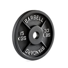 ATX LINE; Kotouč litina Standard Barbell 15 kg, střed 50 mm