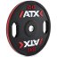 ATX; Kotouč Color Stripe 25 kg s úchopem, pogumovaný, černá/červená