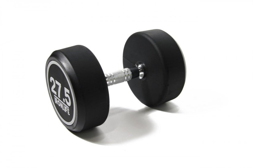 Pogumovaná jednoručná činka IRONLIFE 27,5 kg