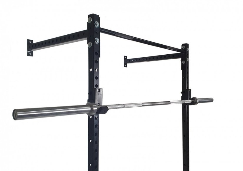 Wall Half Rack IRONLIFE, výška 195 cm, J-hooks, nosnosť 400 kg, hrúbka rámu 4 mm
