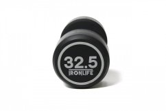 Pogumovaná jednoručná činka IRONLIFE 32,5 kg