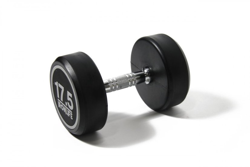 Pogumovaná jednoručná činka IRONLIFE 17,5 kg