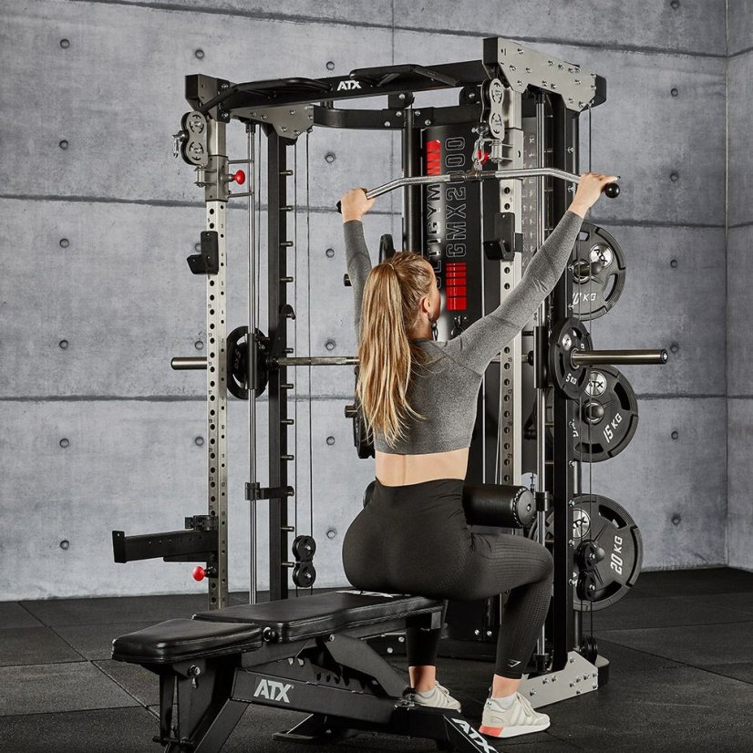 Multifunkční posilovací stroj ATX LINE MULTI GYM GMX-2000, cihličkové závaží 2 x 90 kg