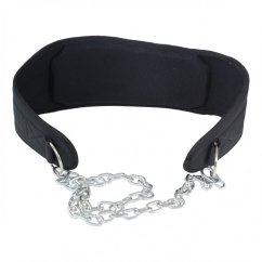 Zátěžový opasek LIFEMAXX Dip Belt, černý