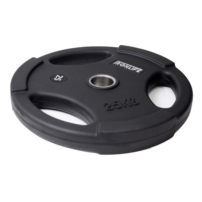 Olympic rubberized disc IRONLIFE Deluxe 25 kg