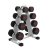 PROIRON; Pro Rubber Dumbell 3 - 10 kg (4 páry + stojan)