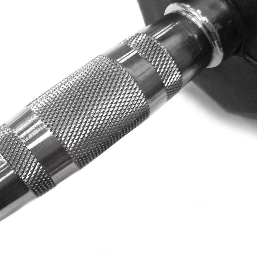 Hexa činka ARSENAL, pogumovaná s chromovaným madlem 17,5 kg