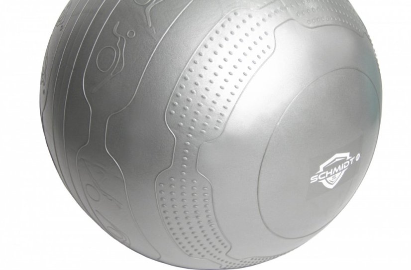 Gymnastická lopta IRONLIFE 65 cm, STRIEBORNÁ