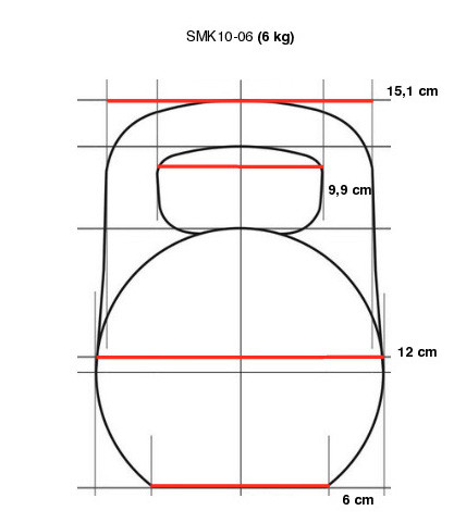 Uretánová činka IRONLIFE 6 kg