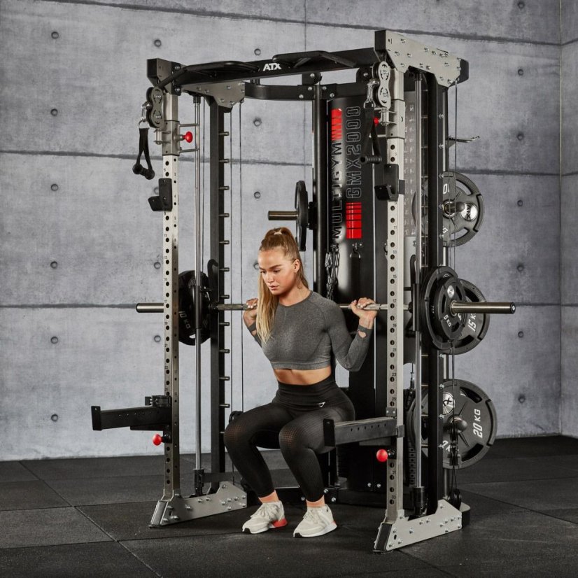 Multifunkční posilovací stroj ATX LINE MULTI GYM GMX-2000, cihličkové závaží 2 x 90 kg