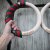 IRONLIFE gymnastické kruhy SCHMIDT Gym Wood Ring - Set (dřevo), červený popruh