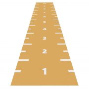 Sprint Track; Heavy Start & Finish, značky po 1bm, čísla, tl. 13 mm, žlutá, 1 m²