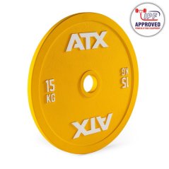 Kalibrovaný oceľový kotúč ATX RL 15 kg s reliéfnym povrchom