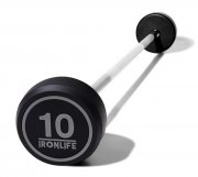 Set of straight biceps dumbbells IRONLIFE (10-45 kg)