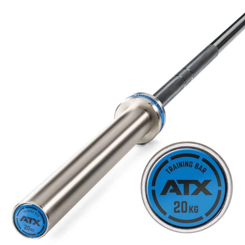 Olympijská osa ATX LINE Training Bar 2200/50 mm, 20 kg - BLACK OXID