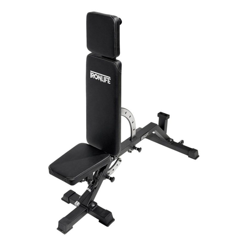 Posilovací lavice IRONLIFE Adjustable Utility Bench + břicho
