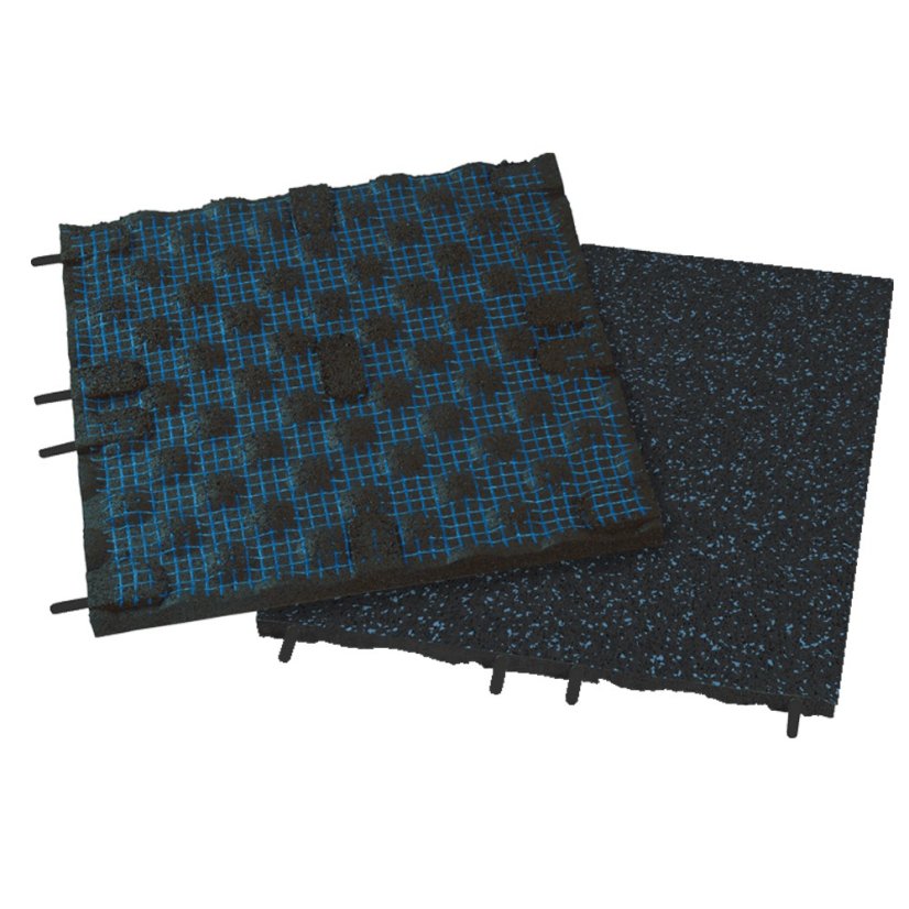 Podlaha SPORTEC STYLE COLOR tl. 70 mm, 15 % EPDM - Varianta: Style 50 x 50 cm, Color 15 %, 70 mm, šedá