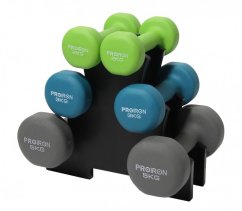 Set jednoručních činek PROIRON se stojanem Set jednoručních činek PROIRON se stojanem