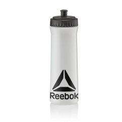 Láhev na pití REEBOK 750 ml, čirá/černá