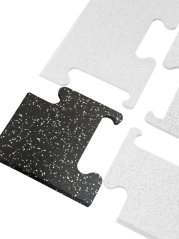 Roh k podlaze EWMAT tl. 10 mm, 10% EPDM, zkosená strana, šedá