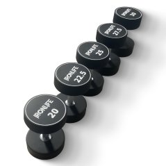 IRONLIFE; sada polyurethanových činek 2,5 - 30 kg  - 12 párů