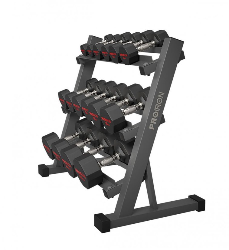 Jednoruční činky pogumované PROIRON 