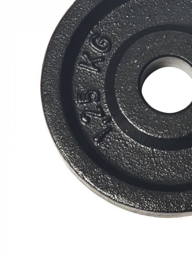 Činka s liatinovým kotúčom ARSENAL 1,25 kg, otvor 26 mm, ČIERNA