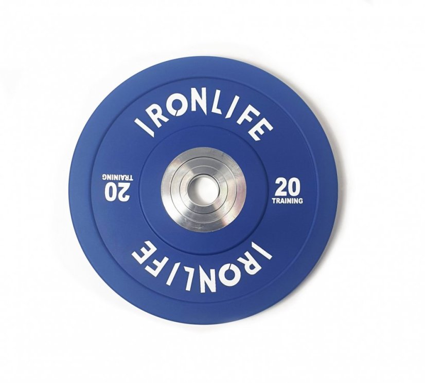 Uretánový disk IRONLIFE Bumper Competition 20 kg, modrý