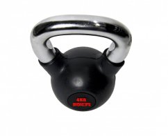 Kettlebell IRONLIFE 4 kg, pogumovaný