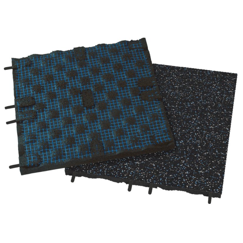 Podlaha SPORTEC STYLE COLOR tl. 70 mm, 15 % EPDM - Varianta: Style 50 x 50 cm, Color 15 %, 70 mm, šedá