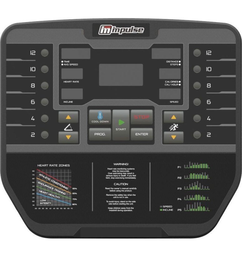 IMPULSE; AC2990 Treadmill, běžecký trenažér