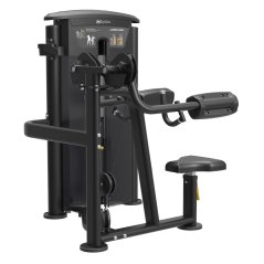 Posilovací stroj IMPULSE Lateral Raise - černý rám + černé čalounění