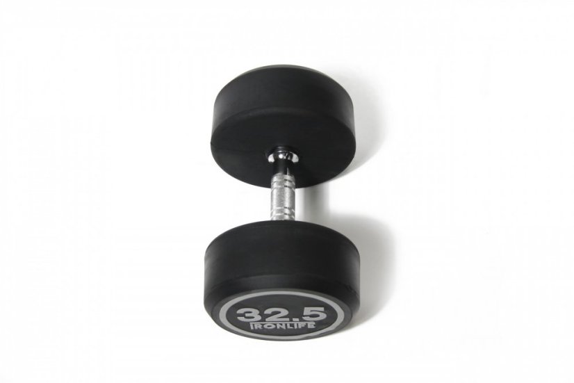 Pogumovaná jednoručná činka IRONLIFE 32,5 kg