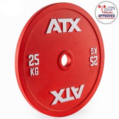 Kalibrovaný oceľový kotúč ATX RL 25 kg s reliéfnym povrchom